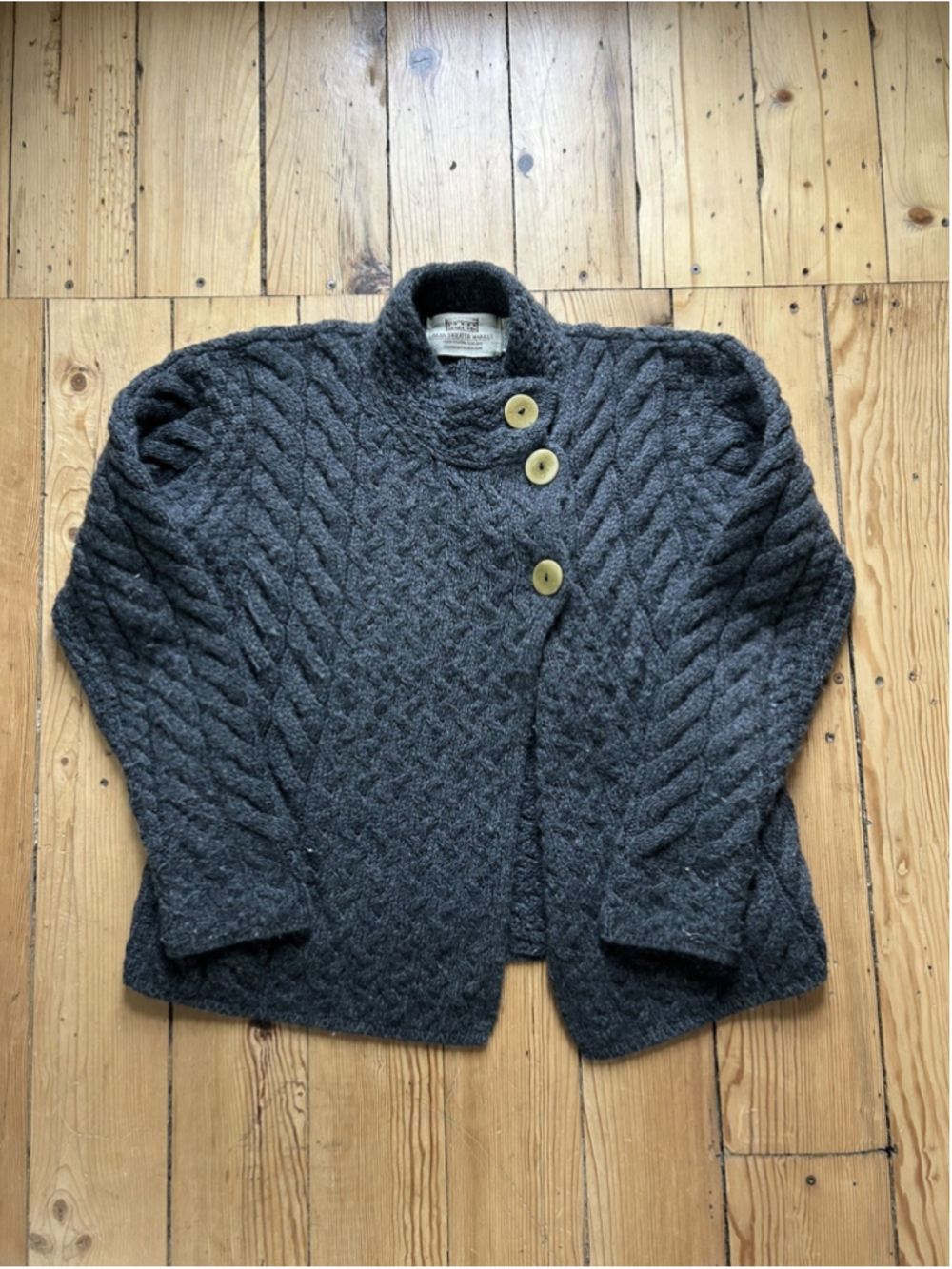 Aran Sweater Market Irish Merino Wool Cableknit Sweater Women’s Small